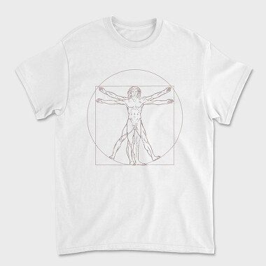 Vitruvian Man, Tricou Barbati (Unisex)