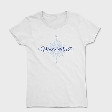 Wanderlust Blue Compass, Tricou Femei