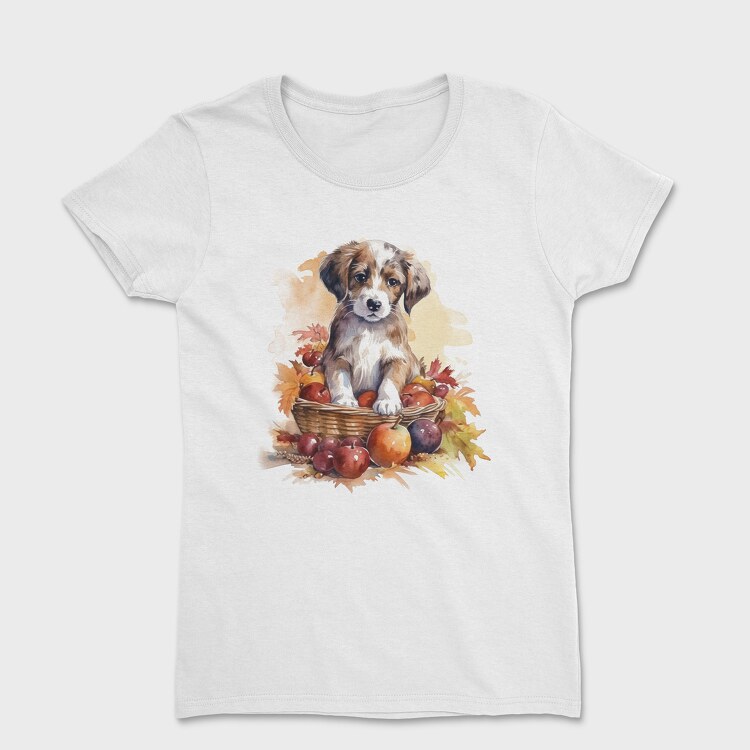 Watercolor Puppy, Tricou Femei