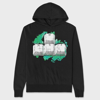 Wasd Keys, Hanorac Oversize Barbati (Unisex)