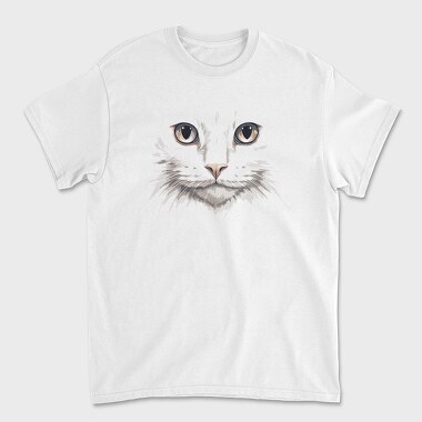 White Cat Portrait, Tricou Barbati (Unisex)