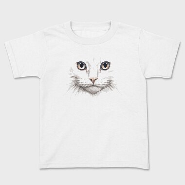 White Cat Portrait, Tricou Copii