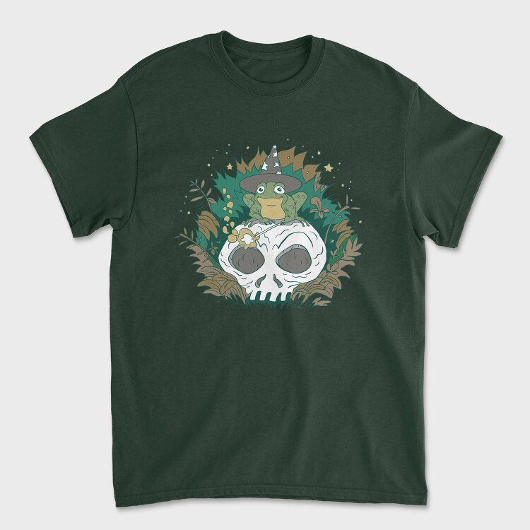 Wizard Frog Skull, Tricou Barbati (Unisex)