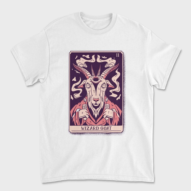 Wizard Goat Tarot Card, Tricou Barbati (Unisex)