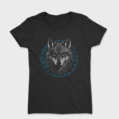 Wolf Head Blue, Tricou Femei