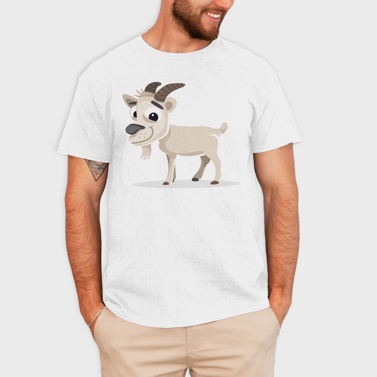 Goatly Grin, Tricou Barbati (Unisex)