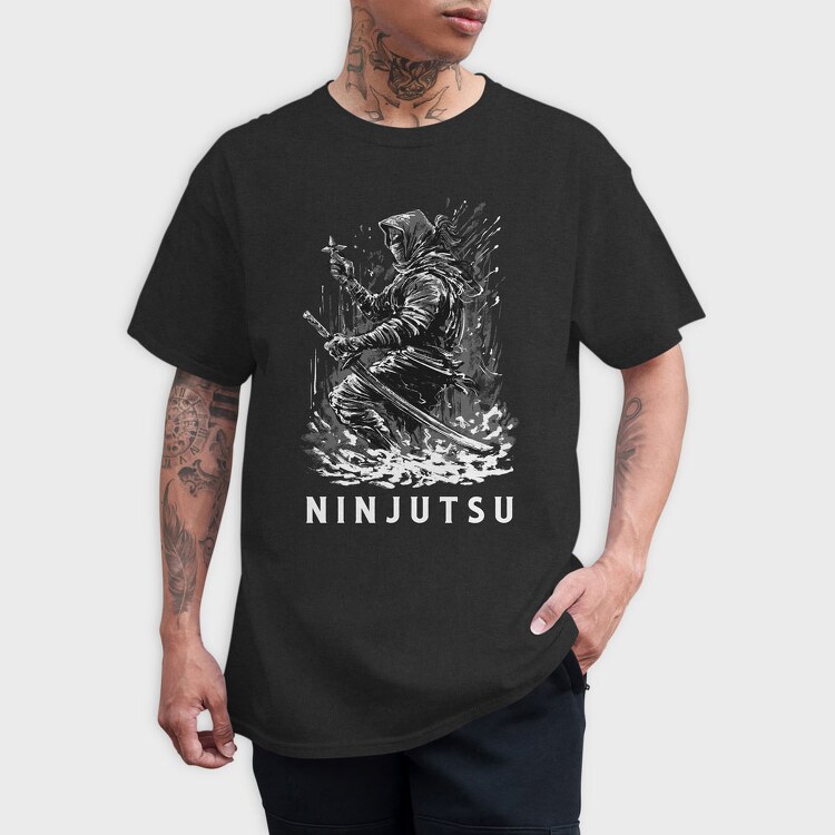 Ninjutsu, Tricou Barbati (Unisex)
