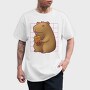 Capybara Drinking A Cup Of Tea Boba Tote, Tricou Barbati (Unisex)