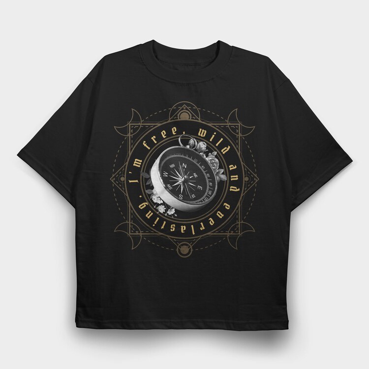 Golden Compass Dark Cottage Tote, Tricou Oversize Barbati (Unisex)