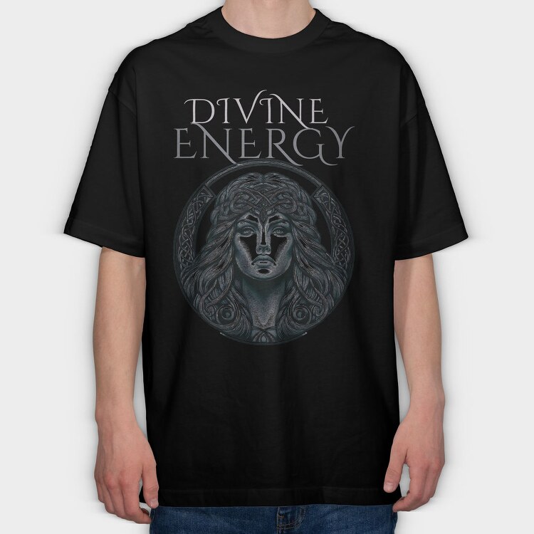 Celtic Goddess Divine Energy, Tricou Oversize Barbati (Unisex)