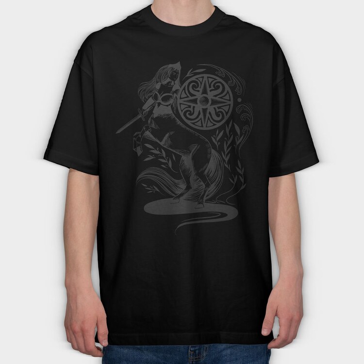Centaur Dark Nouveau Si, Tricou Oversize Barbati (Unisex)