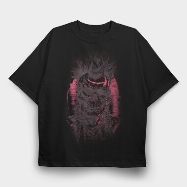 Punk Skull With Sunglasses, Tricou Oversize Barbati (Unisex)