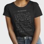 Chalk Hand Drawn Animals Silhouettes, Tricou Femei