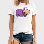 Purple Hippo Grin, Tricou Barbati (Unisex)