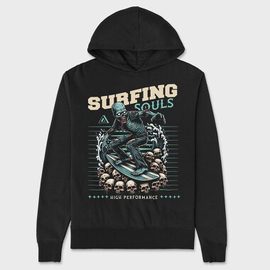 Sufing Souls, Hanorac Oversize Barbati (Unisex)