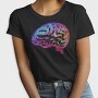 Colorful Brain Abstract Art, Tricou Femei