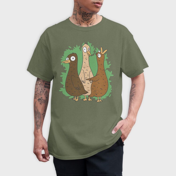 Cartoon Duck Crazy, Tricou Barbati (Unisex)