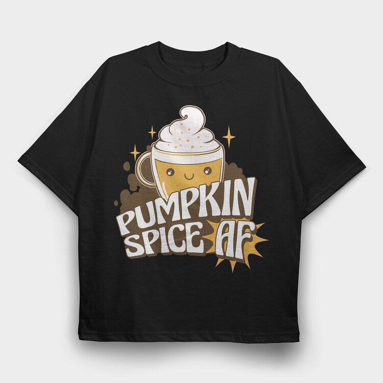 Cute Pumpkin Spice, Tricou Oversize Barbati (Unisex)