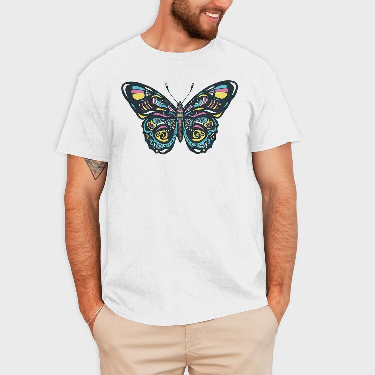 Colorful Butterfly, Tricou Barbati (Unisex)