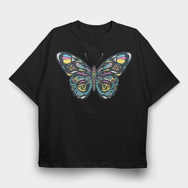 Colorful Butterfly, Tricou Oversize Barbati (Unisex)