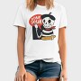 Cartoon French Skull Bone Jour, Tricou Barbati (Unisex)