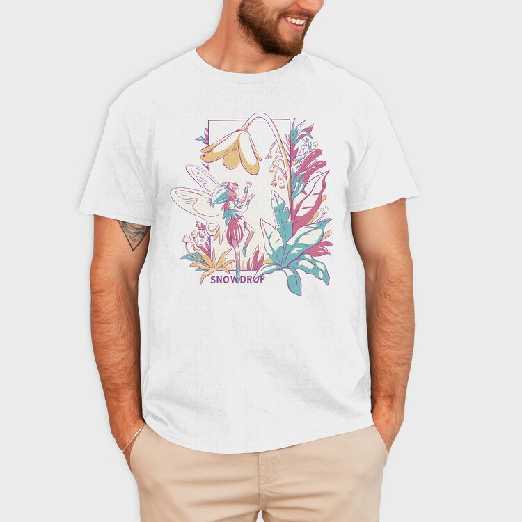 Small Fairy With Flowers Fairy Core 05, Tricou Barbati (Unisex)