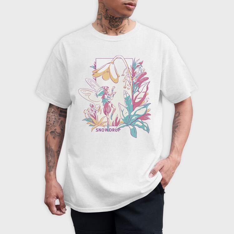 Small Fairy With Flowers Fairy Core 05, Tricou Barbati (Unisex)
