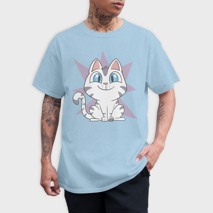 Cartoon Kitten, Tricou Barbati (Unisex)