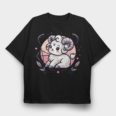 Cute Sagittarius Character, Tricou Oversize Barbati (Unisex)