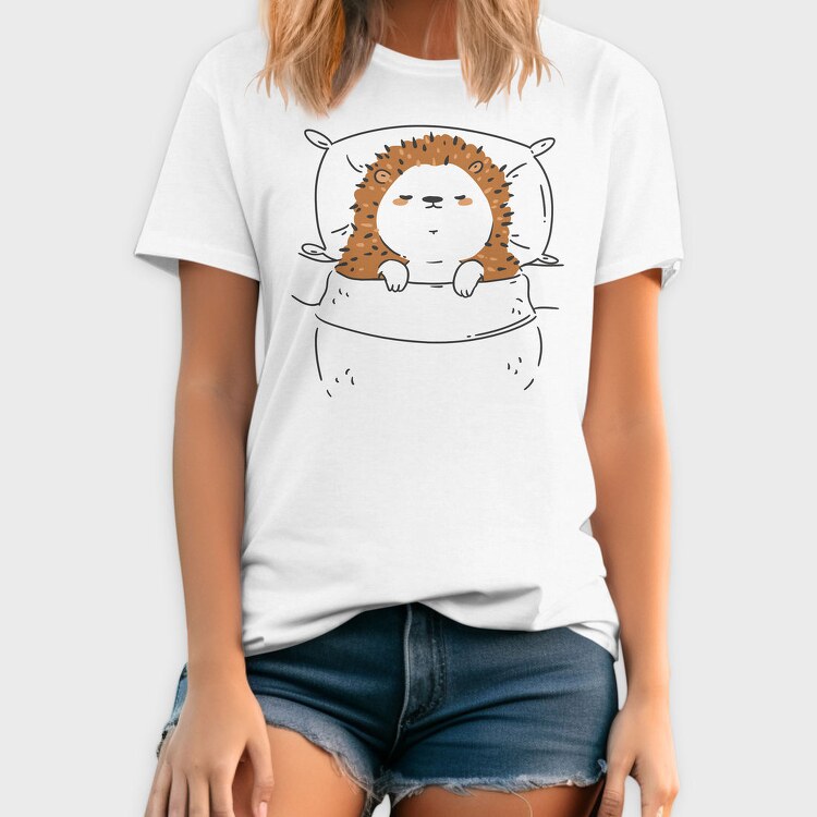 Cute Sleeping Hedgehog, Tricou Barbati (Unisex)