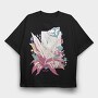 Little Fairy With Flowers Fairycore 03, Tricou Oversize Barbati (Unisex)