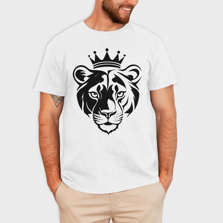 Queen Lioness Crown Female Lion, Tricou Barbati (Unisex)