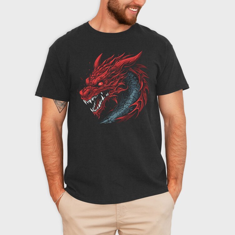 Red Dragon, Tricou Barbati (Unisex)