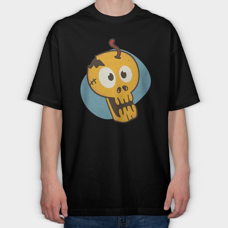 Cartoon Skull, Tricou Oversize Barbati (Unisex)