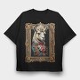 Llama Mozart, Tricou Oversize Barbati (Unisex)
