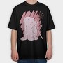 Rabbit And Dandelion, Tricou Oversize Barbati (Unisex)