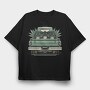 Loaded Truck With Weed Plants, Tricou Oversize Barbati (Unisex)