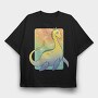 Loch Ness Cute Monster, Tricou Oversize Barbati (Unisex)