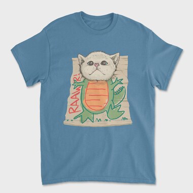 Tricou Barbati (Unisex), Dinosaur Cat