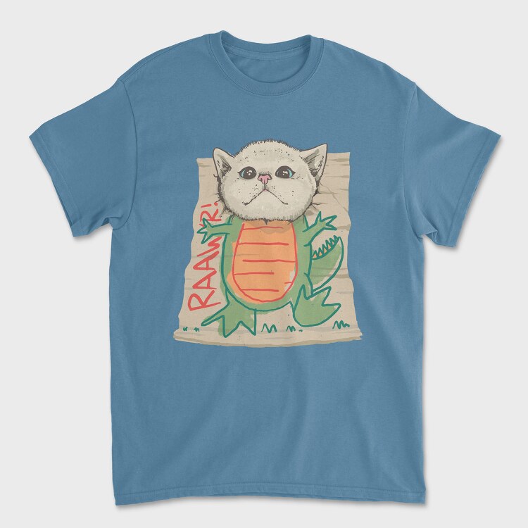 Dinosaur Cat, Tricou Barbati (Unisex)