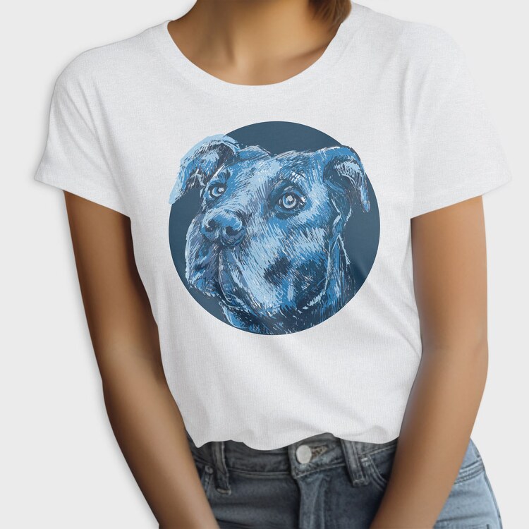 Portrait Pitbull, Tricou Femei