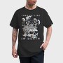 Skull With Cartoon Mushrooms Life In Death Tote, Tricou Barbati (Unisex)