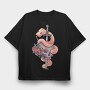 Snake With Sword And Skull Pastel Gothic, Tricou Oversize Barbati (Unisex)
