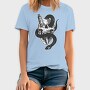 Skull With Snake Knife 01, Tricou Barbati (Unisex)
