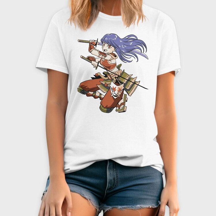 Samurai Girl, Tricou Barbati (Unisex)