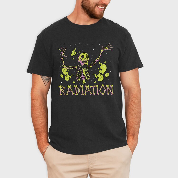 Radioactive Skeleton Creature, Tricou Barbati (Unisex)