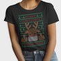 Reindeer Middle Finger Ugly Sweater, Tricou Femei