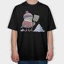 Snowbird Shovel, Tricou Oversize Barbati (Unisex)