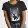 Reindeer Monochochrome Christmas, Tricou Femei