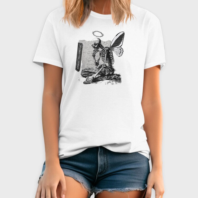 Prayer Skeleton, Tricou Barbati (Unisex)